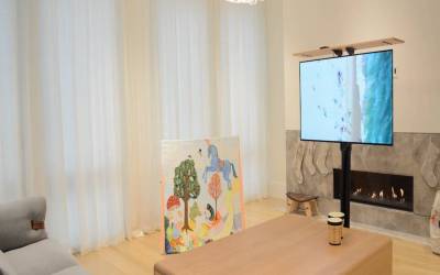 Soho motorized shades & drapes