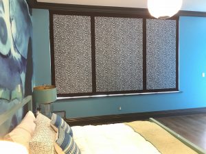 Custom motorized blackout shades